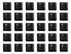 字母黑色的键盘