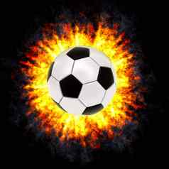 足球球强大的爆炸