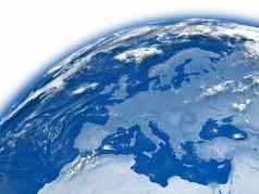 欧洲蓝色的地球