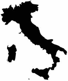地图意大利