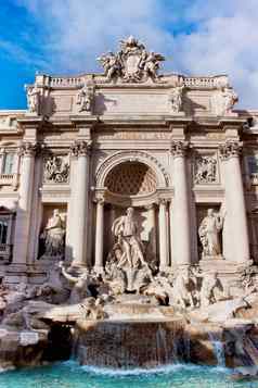 特莱维喷泉著名的具有里程碑意义的罗马