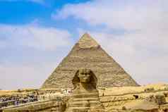 斯芬克斯伟大的金字塔埃及