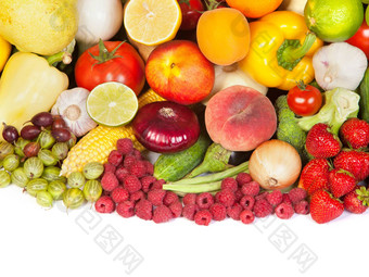 巨大的集团新鲜的蔬菜水果