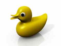 黄色的塑料鸭