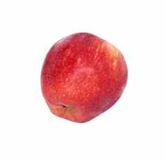 红色的成熟的苹果孤立的白色背景