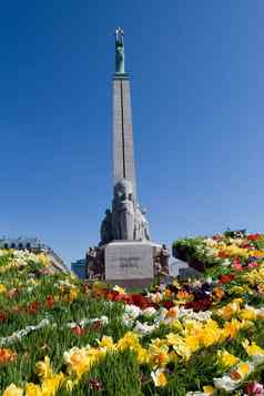 纪念碑自由里加拉脱维亚