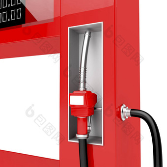 红色的燃料泵喷嘴