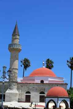 清真寺城市食物食物岛多德卡尼斯群岛