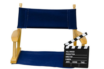 导演的椅子护墙板孤立的特写镜头