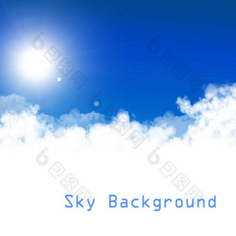 蓝色的天空背景