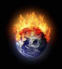 燃烧地球全球东半球