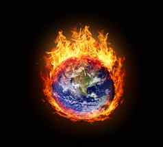 燃烧全球地球西半球