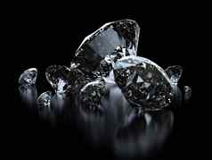奢侈品钻石黑色的背景剪裁路径包括