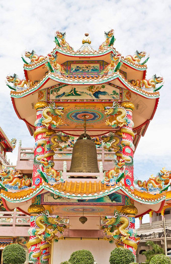 <strong>中国</strong>人神社<strong>美丽</strong>的<strong>中国</strong>人寺庙龙雕像