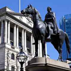 公爵惠灵顿雕像银行英格兰