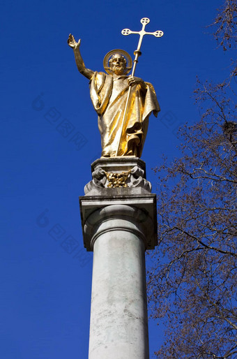 圣保罗雕像保罗斯大教堂伦敦