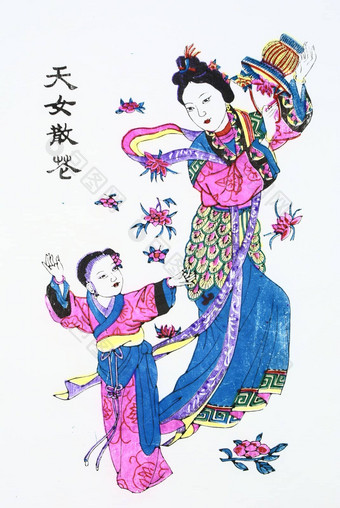 中国人传统的艺术——木版的<strong>新年图片</strong>