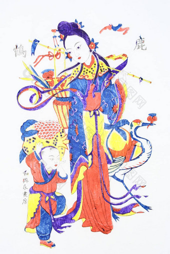 中国人传统的艺术——木版的新<strong>年图片</strong>