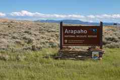 阿拉帕霍国家野生动物避难所标志