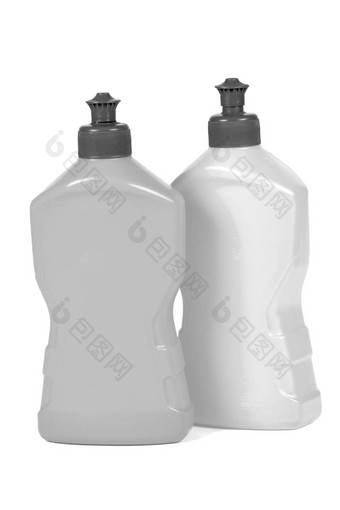 塑料包装瓶孤立的白色背景