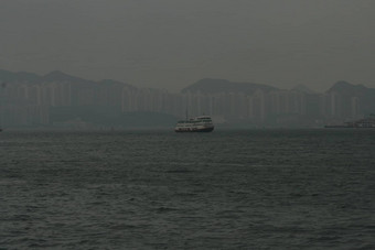 船在香港香港天际线