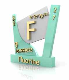 氟形式周期表格元素