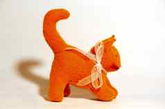 橙色玩具小猫