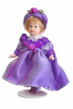 瓷娃娃紫色的衣服