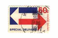 邮资邮票美国特殊的交付
