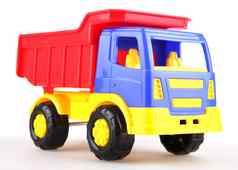 色彩斑斓的玩具卡车
