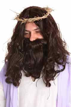 耶稣穿皇冠荆棘