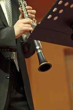 单簧管手木管乐器室音乐音乐会