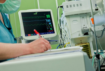 心电图监控手术房间