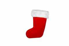 圣诞老人的红色的长袜概念圣诞节假期