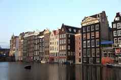 历史房子阿姆斯特丹荷兰欧洲