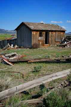 垂直图像木小屋犹他州
