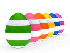 色彩斑斓的鸡蛋系列