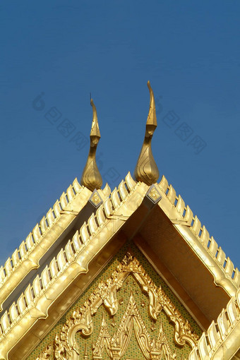 细节金寺庙泰国