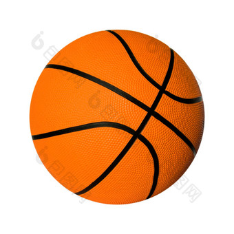 橙色篮子球照片白色背景