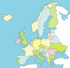 地图欧洲