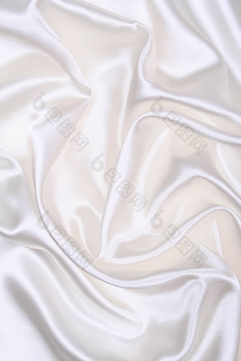 光滑的优雅的白色丝绸婚礼背景
