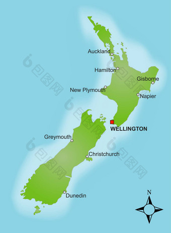 地图新西兰