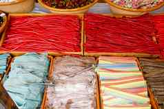 糖果糖果色彩斑斓的商店多种多样的果冻