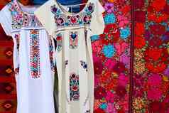 恰帕斯州玛雅衣服刺绣墨西哥披肩