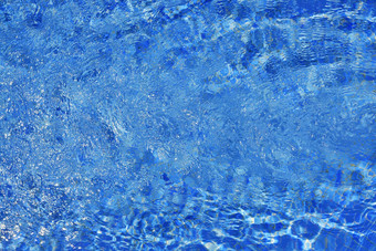 池蓝色的水纹理波模式夏天