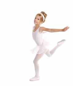 芭蕾舞女演员芭蕾舞孩子们舞者跳舞白色