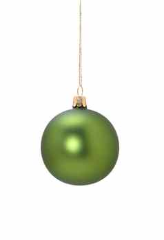 绿色圣诞节球