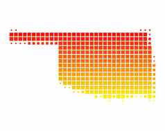地图俄克拉何马州