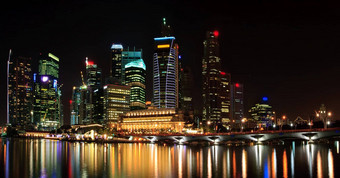 全景视图城市景<strong>观摩</strong>天大楼新加坡业务它