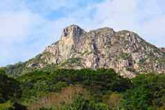 狮子岩石狮子山在香港香港象征